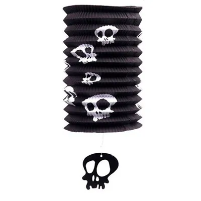Halloween Pop Up Lamp Black Skull X5 NEW Halloween Party Lantern Decoration TRIX • £4.99