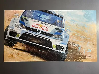 VW Polo R WRC Coupe Sebastien Ogier Print Picture Poster - RARE!! Awesome L@@K • $14.95