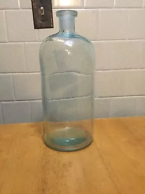 JT Baker Chemical Co Vintage Blue Glass Bottle  • $45