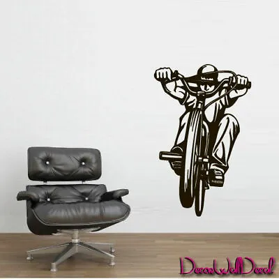 $28.99 • Buy Wall Decal BMX Rider Sticker Bike Bicycle X Games Racing Cycle Jump Teen M1653