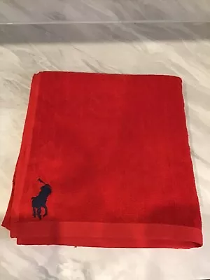 Ralph Lauren Red Cable Bath Towel Brand New • £21