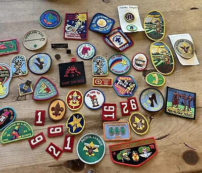 Vintage Lot Of 44 Boy Girl Scout Patches Collection And Some Pins 80’s 90’s … • $10