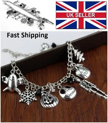 Nightmare Before Christmas Jack Skellington Sally Bracelet Gothic UK SELLER  • £5.99