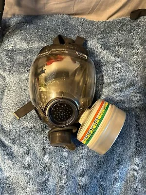 MSA Millennium Full Face Gas Mask CBRN Size Medium Respirator 40mm Riot Control • $165