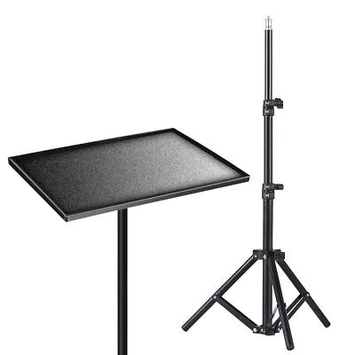 Projector Tripod Stand DVD DJ Floor Laptop Stand Holder Adjustable Bracket Tray • $31.55