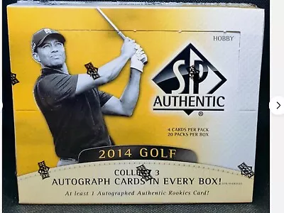 2014 UD SP Authentic Golf Hobby Box 3 Auto Per Box! Tiger Woods? Michael Jordan? • $950