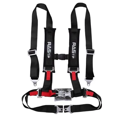 Black 2inch 4-Point Racing Car Harness Quick Release Seat Belt W/ Shoulder Pads • $45.99