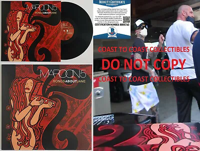 Adam Levine Signed Maroon 5 Songs About Jane Album Vinyl Proof Beckett COA • $349.99