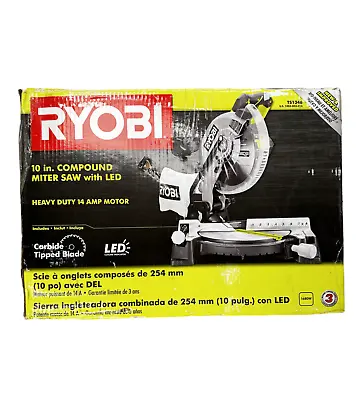 USED - RYOBI TS1346 10 Inch Compound Miter Saw--READ-- • $151.14