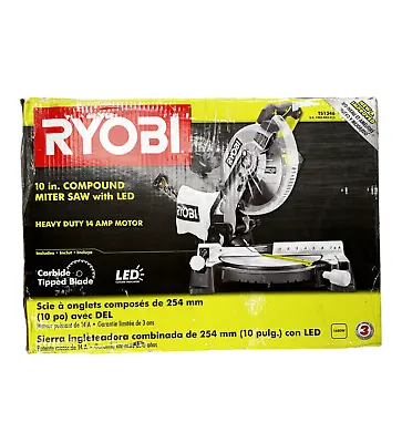 USED - RYOBI TS1346 10 Inch Sliding Compound Miter Saw READ! • $131.74