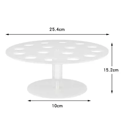 16 Hole Transparent Ice Cream Stand Cake Cone Holder Wedding Buffet Food Display • £10.92