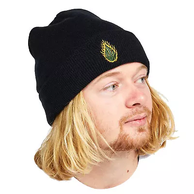 Volcom Men's Skate Vitals Black Beanie Hat Clothing Apparel Snowboarding Skat... • $23.09