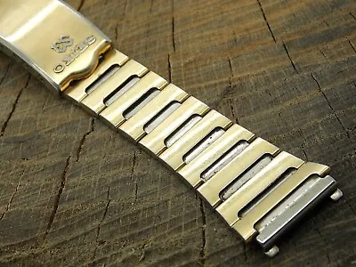 Seiko Vintage Watch Band Base Metal & Stainless Deployment Clasp 20mm Pre-Owned • $39