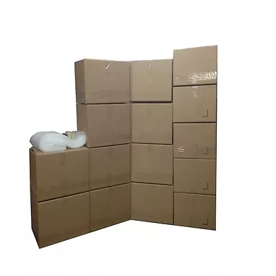 Economy Moving Box Kit - 15 Boxes (10 Medium/5 Small) Plus Supplies Included • $61.40