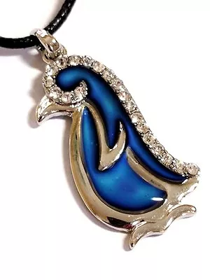 NEW Mood Color Change Penguin Crystal Rhinestone Pendant Necklace  • $8.98