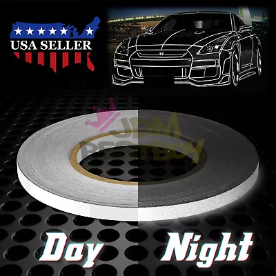 White Reflective Tape Safety Self Adhesive Striping Sticker 150FT Roll 1Cm • $11.28