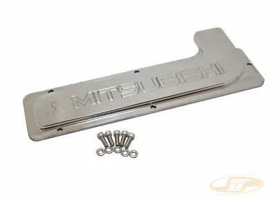 JMF CNC Machined Deluxe Spark Plug Cover Mitsubishi Engraving For 90-99 DSM • $134.99