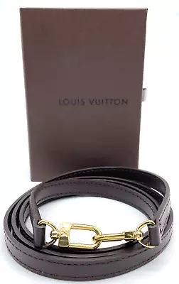 Authentic  LOUIS VUITTON Leather Shoulder Strap W/Box EE020060 • £29.75