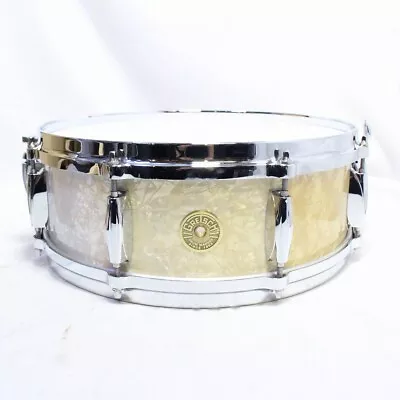 GRETSCH USA CUSTOM SERIES GRNT-0514S-8CL 60S MARINE PEARL 14x5 • $810