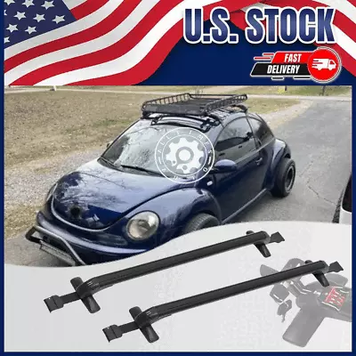 For VW Beetle Top Roof Rack Cross Bar Cargo Luggage Carrier W/ Lock 44-49  CT • $76.95