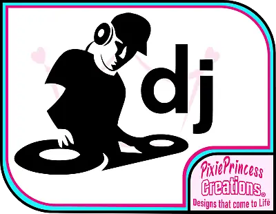 Music DJ Gig A Vinyl Sticker Wall Poster Room Sign Home Decor Laptop Car Decal • £3.85