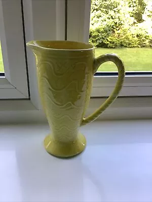 Primrose Yellow Waves - Royal Art Pottery Longton - Jug Art Deco Fully Marked • £15