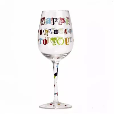 SALE Mens Ladies Birthday Age Wine Glasses In Gift Box 18 21 30 40 50 60 • £9.99