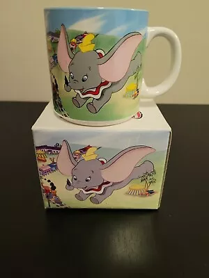 Dumbo Coffee Mug Vintage Disney Store Classic W/ Original Box Elephant Blue 90s • $11.95