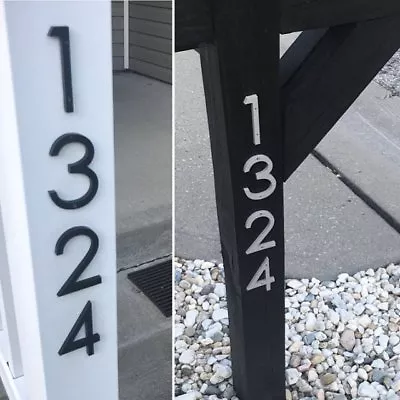 4 Inch Modern House Address Numbers Letters Color Choices • $7