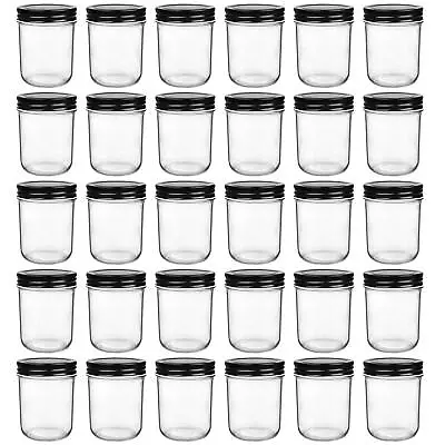 6oz Glass Jars With LidsSmall Mason Jars Wide MouthMini Canning Jars With B... • $39.86