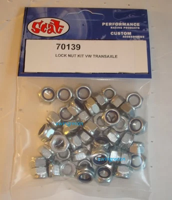$16.95 • Buy Vw Scat 70139 Bug Buggy Bus Transmission Transaxle Lock Nut Kit