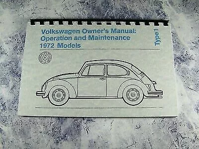 1972 Volkswagen Beetle Owner's Manual: Operation & Maintenance 81 Pages • $8.99