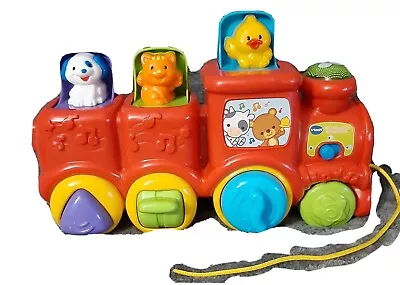 Toy Interactive Animal Train Roll And Surprise Red Age 6-36 Months By Vtech • $12