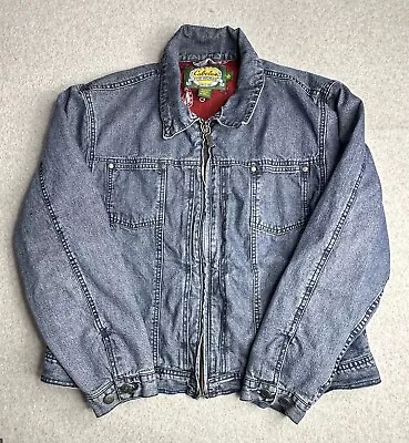 VINTAGE Cabela’s Jacket Womens Extra Large Blue Denim Trucker Outdoors Ladies • $14.99