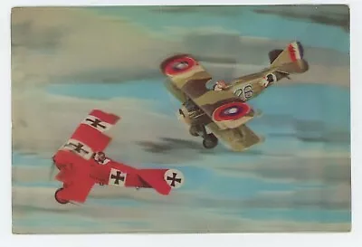 The Red Baron / Manfred Von Richthofen RARE Vari-Vue Lenticular 3-D Postcard • $7.50