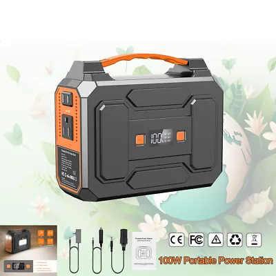 Portable Power Station 146Wh 100W AC USB Battery Charger Camping Solar Generator • $63.99