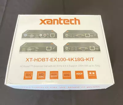 XANTECH HDMI Audio & Video Signal Extender XT-HDBT-EX100-4K18G-KIT • $345