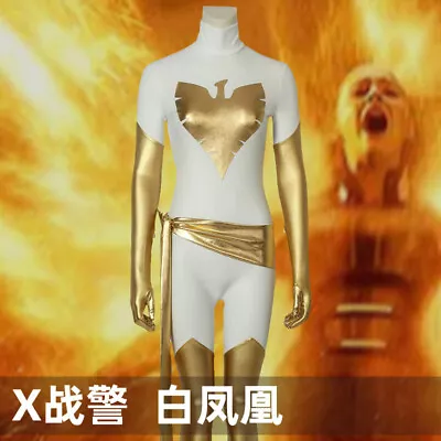 X-men White Phoenix Jumpsuit Jean Grey Bodysuit Cosplay Costume Halloween Suit • $76.99