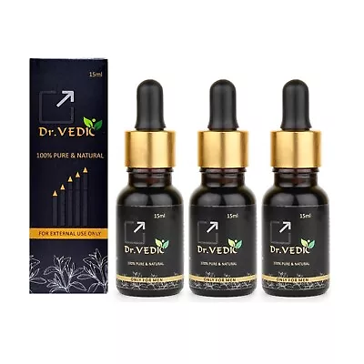 Dr Vedic 100% Pure & Natural Oil (Pack Of 3 15ML) • $129.99