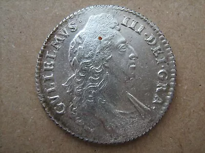 1697 1st Bust London Shilling - Very High Grade But With Considerable Adjustment • £110