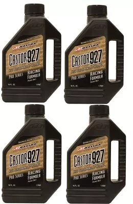 Maxima Racing Oils Castor 927 2-Stroke Oil - 16 Oz ( 4 ) Pack - 2 Stroke - 23916 • $59.99