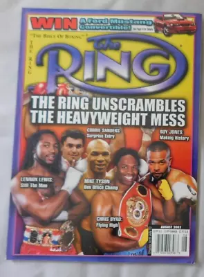 Tyson The Ring Heavyweight Mess - August 2003 The RING Boxing Magazine -   EX+ • $10