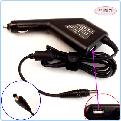 Notebook DC Power Adapter Car Charger +USB For Samsung NP-R580-JSB1US NP-R580 • $26.89