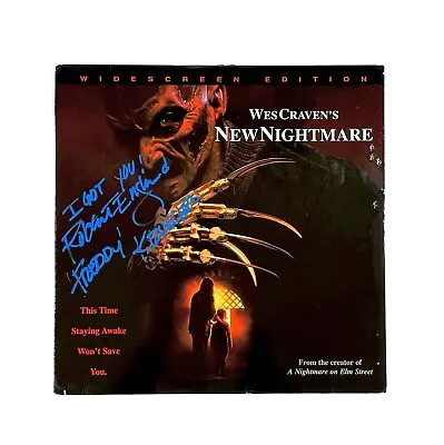 Nightmare On Elm Street Signed Freddy Krueger Laserdisc Wes Craven New Nightmare • $349.99
