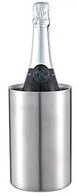 Buckingham Stainless Steel Wine Bottle Cooler Bucket Ice Double Wall Party Bar • £8.98