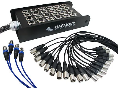 Harmony Audio HA-SB2425 XLR Snake Cable 24 Channel - 25 Feet (20 Send 4 Returns) • $164.95