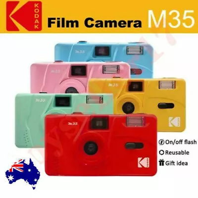 Genuine Kodak Vintage Retro M35 35mm Reusable Film Camera Retro Interest Gift • $35.82