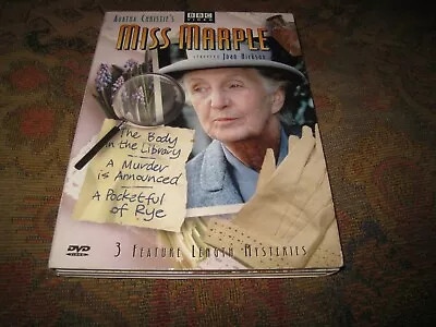 Miss Marple Three Episodes Used Joan Hickson Three Disc Mystery Drama Uk Dvd. • £1