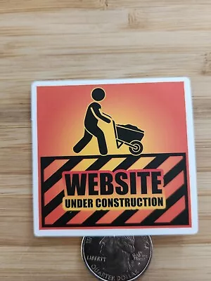 Under Construction Sticker Laptop Sticker Decal Funny Sticker Joke Gag Comedy  • $1.05