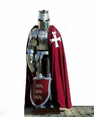 Medieval Suit Of Armor Knight Crusader Gothic Full Body Armour Halloween Costume • $527.12